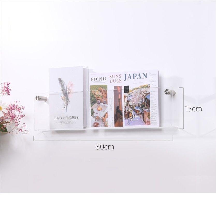 

Acrylic Magazine Holder Brochure Holder,Record Holder Magazine Hanging Bookshelf Literature Storage Rack for Living Room,Office