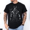 Maglietta Dio Egizio Anubi: Maglietta Occulta Pagana | T-shirt Unisex Mitologia Oscura | Arte Spirituale Kemetica