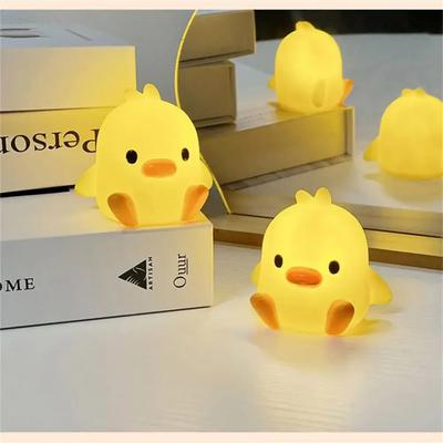 Nová Duck Night Light Ložnice Dekorace Roztomilé kreslené Zvíře Night Light Vánoční dárky Pokoj Noční lampička na spaní