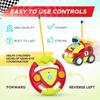 Cartoon RC Remote Control Cars for Toddlers Radio Control Toy with Driver Doll for Baby RC Race Car Toys Gifts for Boys & Girls