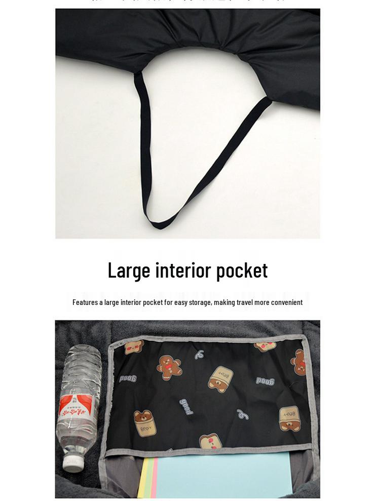 Bent Beam Motorcycle Windshield Fleece-Lined Waterproof Knee Pads - Warm, Thickened, Cold-Proof, Four Seasons Use.