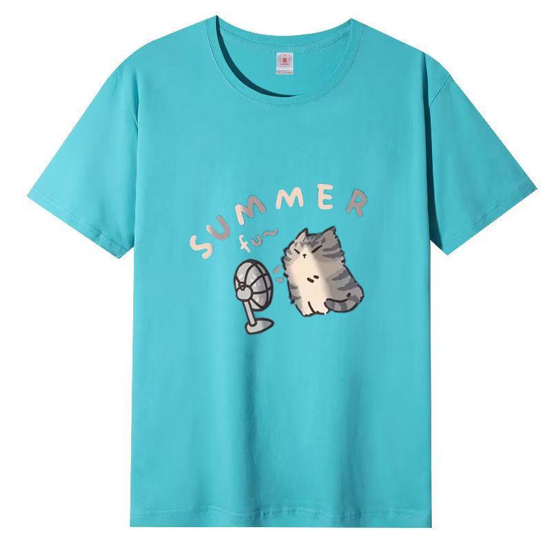 Cotton T-shirt Women Loose Summer Short-sleeved Tide Half-sleeved Tops Design Sense