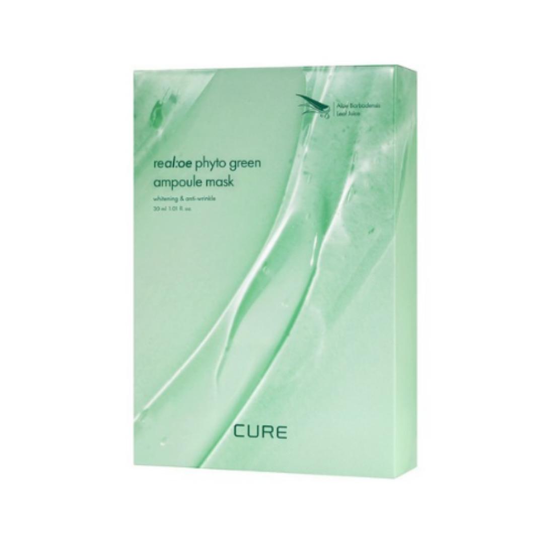 

Kim Jeong Moon Aloe La Sense Aloe Cure Real Aloe Phyto Green Ampoule Mask — 30 ml × 10 sheets — 1 pack