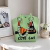 Knitted Tote with Woven Ring Buckle, 3D Magnetic Snap Handbag & Clutch