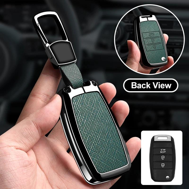 Zinc Alloy Car Key Case Cover Shell Fob for KIA RIO 3 K2 K3 K4 K5 Sportege Picanto Optima Soul Ceed Sorento Forte Stinger Cerato