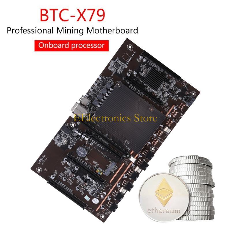 B03C X79-H61 5 PCI-E Professional Mining Motherboard BTC LGA 2011 DDR3 32GB SATA3.0