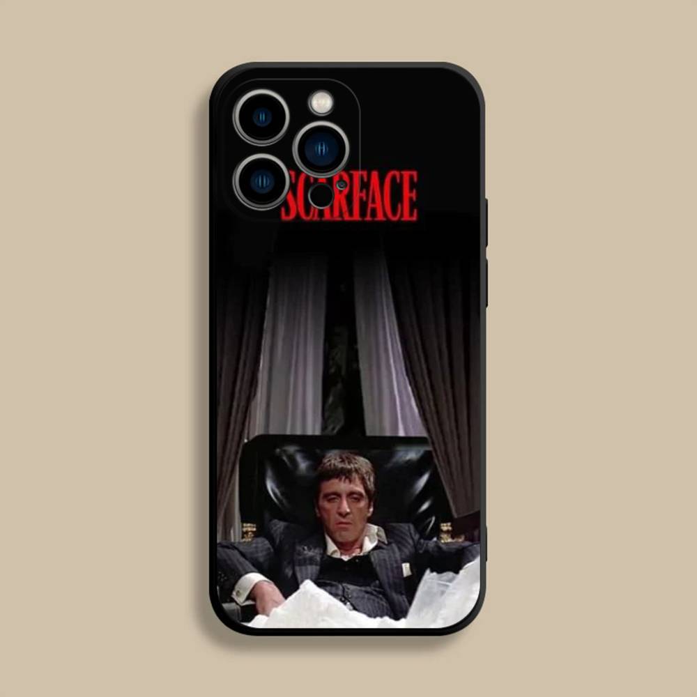 S-Scarfaces 1983 F-Film Phone Case For iPhone 17,16,15,14,13,12,Pro,Max,Plus,E,SE4,Air,Mini Black Soft Cover
