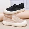 Shoes summer new lace mesh breathable fisherman shoes shallow mouth flat bottom casual thick sole student