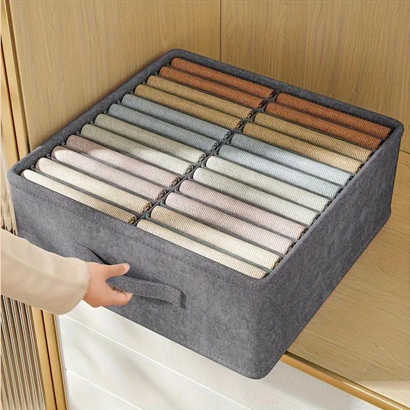 1PC Wardrobe Clothes Storage Organizer Pants Sweater T-Shirt Storage Box Cabinet Drawer Organizer Jeans Storage Box