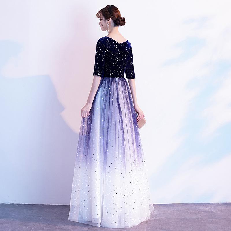 Big choir performance dress long skirt temperament conductor costume student adult banquet host evening dress female long
