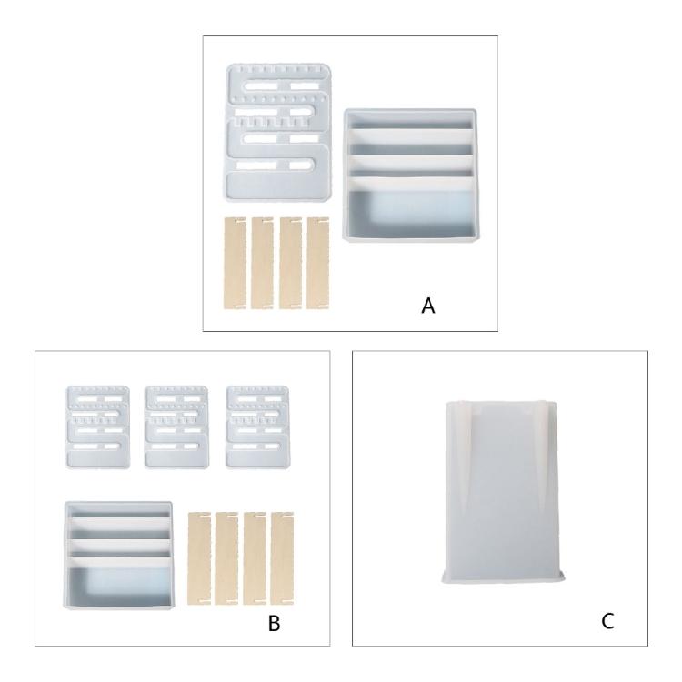Display Stand Epoxy Molds Earring Storage Holder Resin Casting Mould for Jewelry