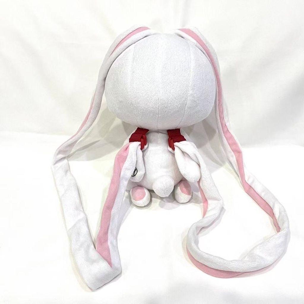 Plush Rabbit Backpack With Velvet Material For Casual Travel And School Use