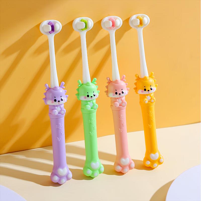 SaJie Little Dragon Kids 3D U-Shaped Soft Bristle Toothbrush