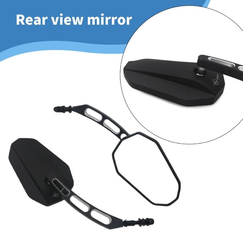 2Pcs Aluminum Rear View Glass Motorcycle Glass Replacement Rearview Glass Motorbike Accessories