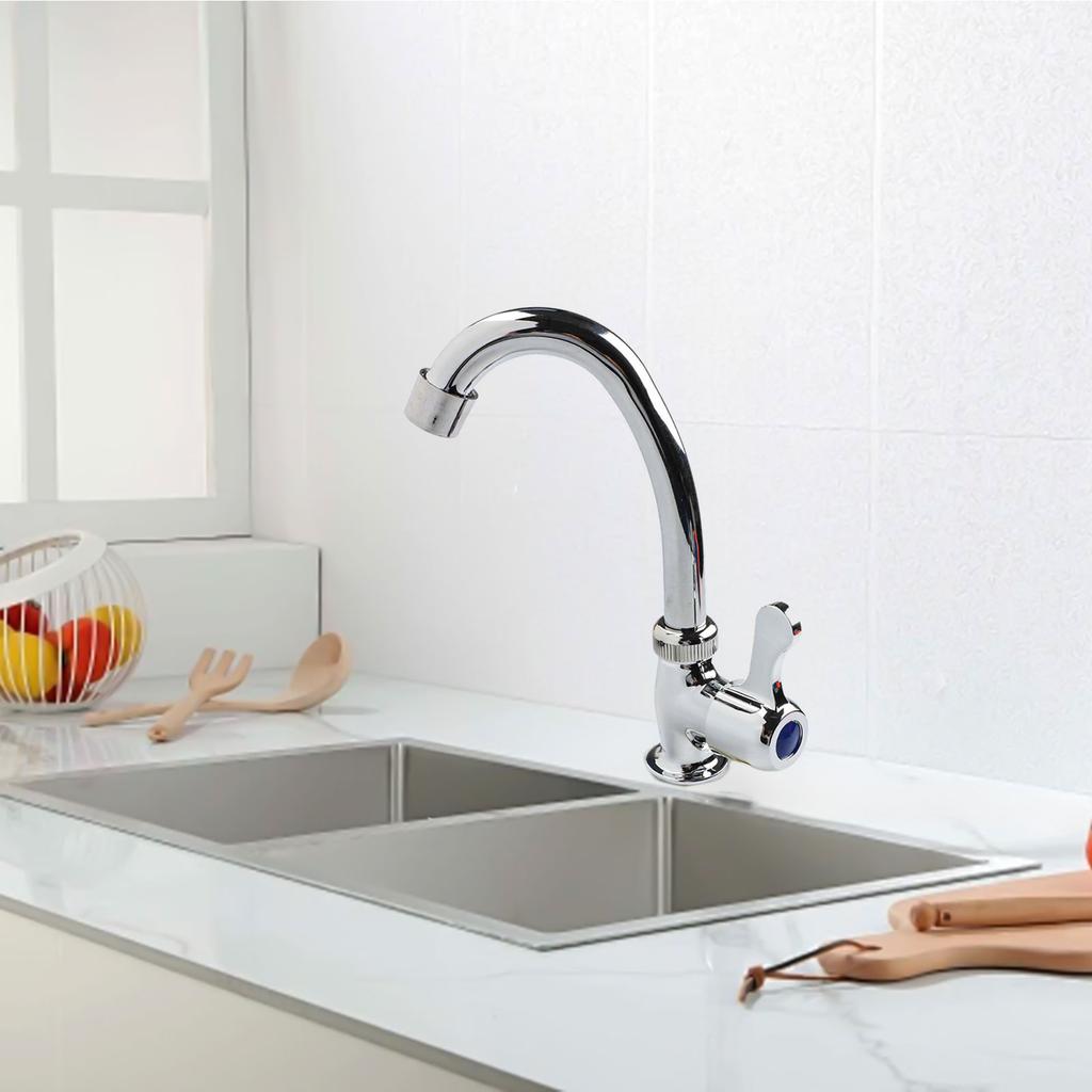 Plastic Steel Kitchen Faucet Single Cold Water Healthy Water Tap