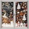 1 Set Of New White Snowflake Reindeer Window Stickers Christmas Showcase Glass Door Static Decoration Stickers