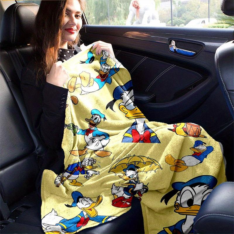 1 pezzo, Coperta con Stampa del Personaggio Paperino, Arredamento per la Casa, Coperta da Divano, per Esterni, Regalo per Amici, Coperta in Flanella