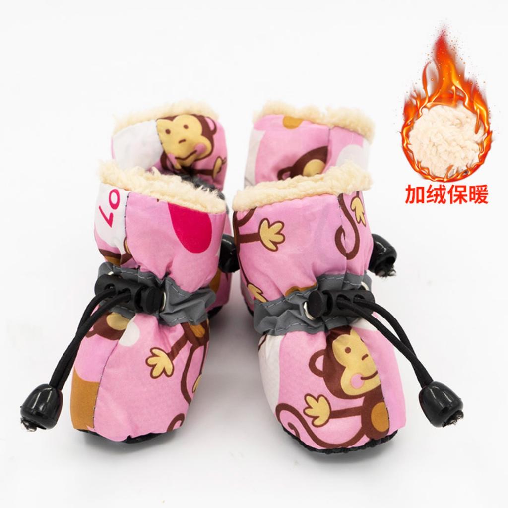 Hundeschuhe Winter Schneestiefel Warme Baumwollschuhe