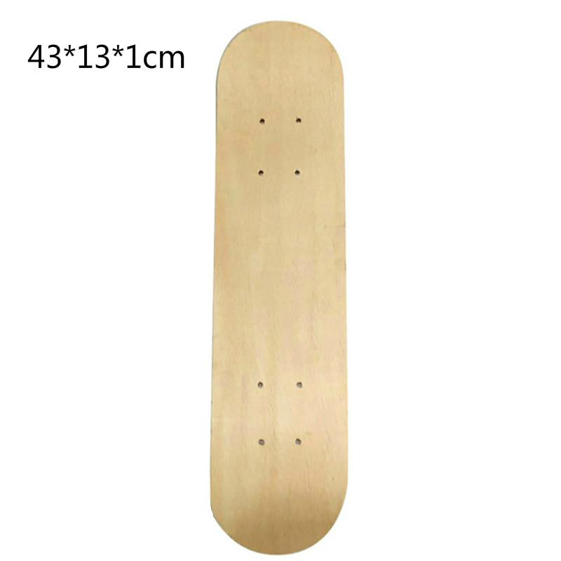 7-9 lager lönn skateboarddäck dubbel rocker mini cruiser dansskateboards naturligt lönnträ skatebräda hög elasticitet