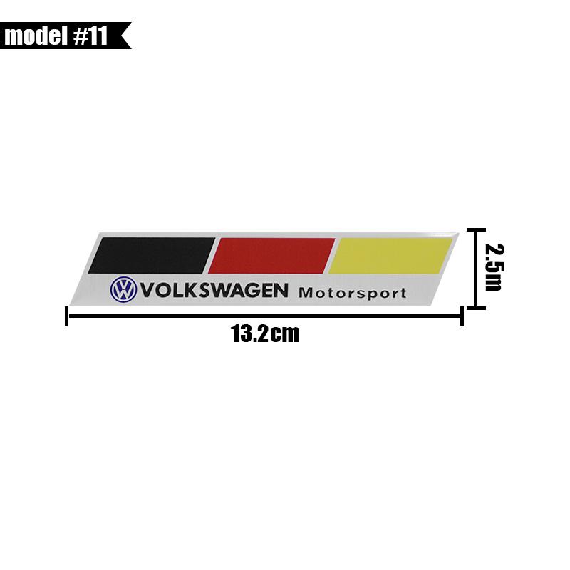 1Pcs 3D Metal Stickers Car Body Trunk Decals Auto Accessories For Volkswagen K51 Passat B5 B6 CC Tiguan Scirocco Sharan Touran Polo