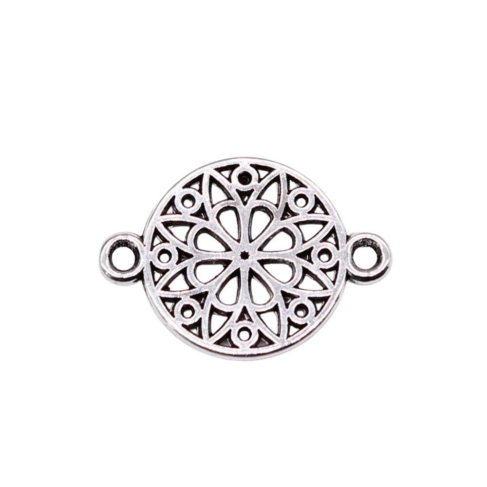 Flower Plaque Connector Components Pendant Diy Jewelry Pendants