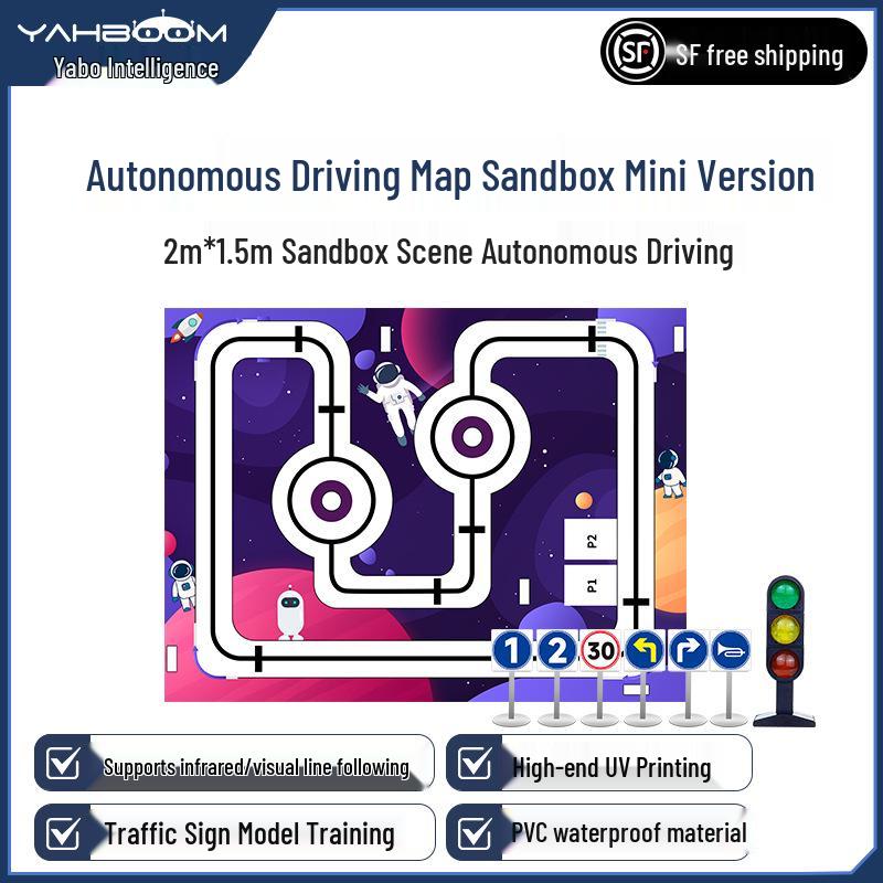 AI-Powered Autonomous Driving Training Model with Infrared Line-Following and Vision-Based Track Navigation. Mini Version Autonomous Driving Sandbox Track