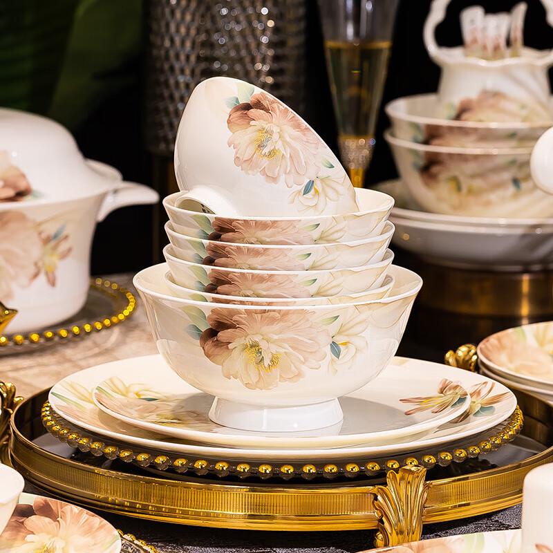 Mord Lanka Silk Road Flower Rain Ceramic Dinnerware Set