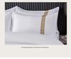 Pure White 3-Piece Hotel Linen Set: Thick Bed Sheet & Duvet Cover for Homestay