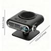12V/24V Portable Car Heater 150W Digital Display 3-Speed Fast Heating Windshield Defrost And Defogger Accessories