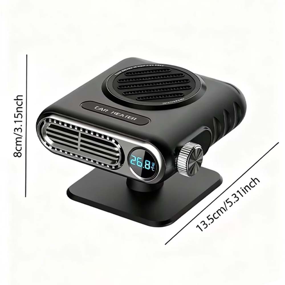 12V/24V Portable Car Heater 150W Digital Display 3-Speed Fast Heating Windshield Defrost And Defogger Accessories
