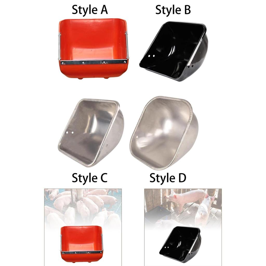 Pig Feeding Trough Large Capacity Fodder Tray Durable Feeder for Guinea Pigs and Small Livestock