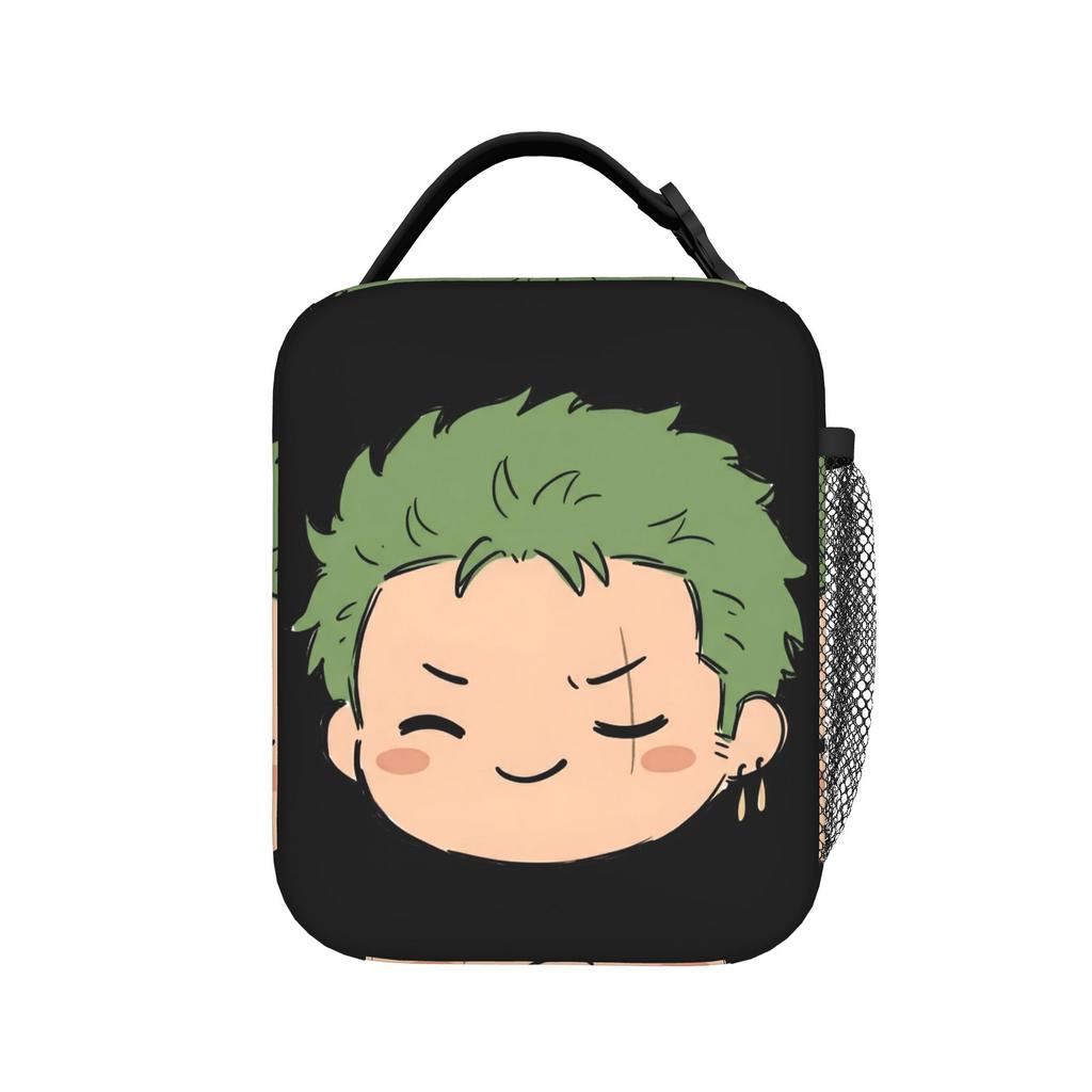 The Cheerful Pirate Flashing Signs Lunch Bag Anime One Piece Funny Lunch Box For Child Cooler Bag Thermal Tote Handbags