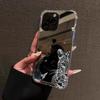 Cool Leopard Pattern Phone Case For iPhone 11 12 13 14 15 16 17 Pro Max XS X XR 7 8 Plus Make Up Mirror Shockproof Soft Cover