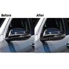 4Pcs Carbon Fiber Rearview Mirror Cover Trim Strip For Toyota Hilux 2015-