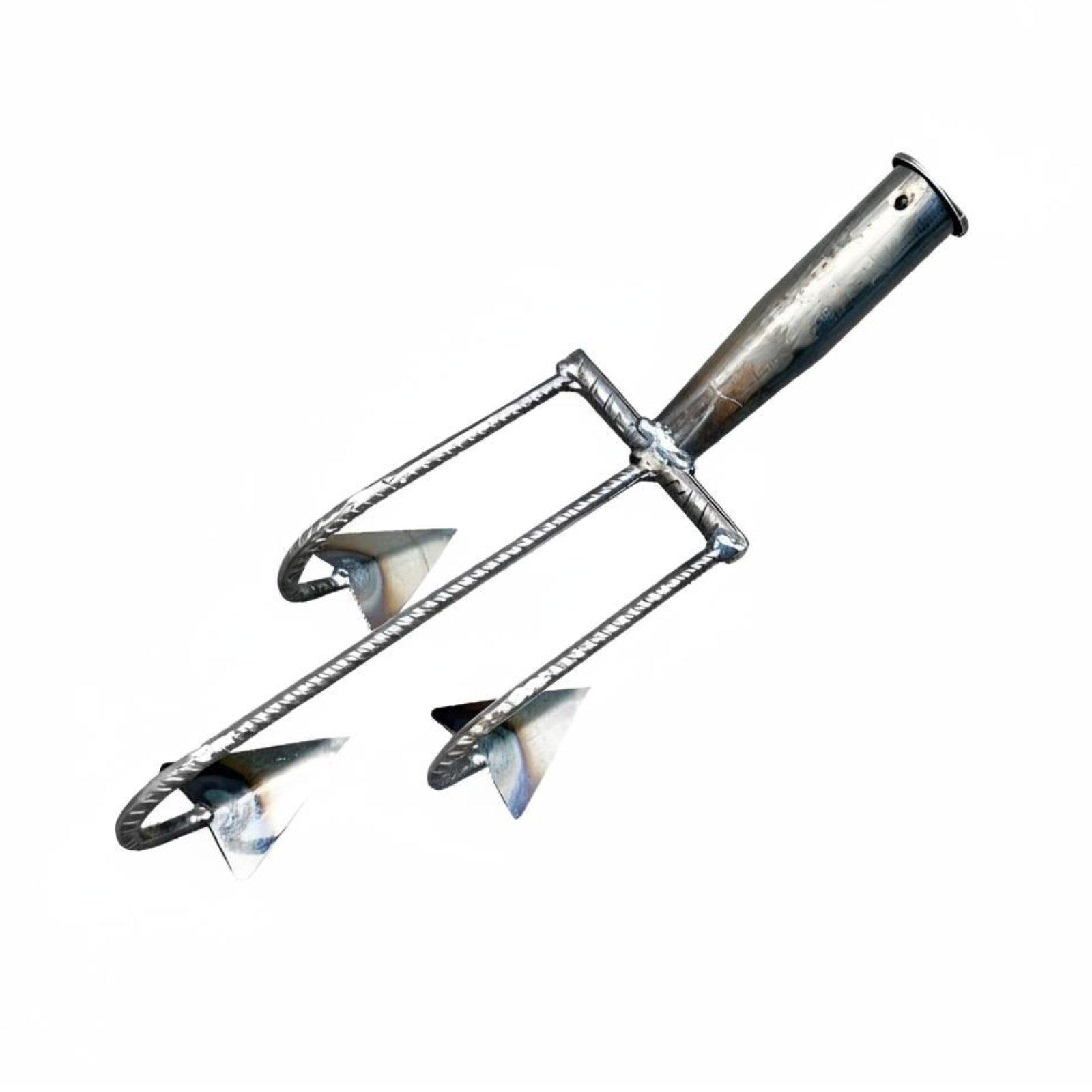 

Five-Tooth Hoe Garden Rake, Multifunctional Weeding, Soil Loosening, Vegetable Planting Tool for Loosening Pulling Weed Three-tooth Hoe