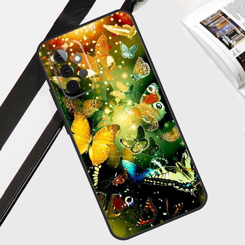 Colorful Butterfly Case For Samsung Galaxy A55 A35 A15 A56 A36 A26 A16 A06 A54 A34 A14 A12 A22 A32 A52 A13 A53