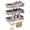 No-Drill Wall-Mounted Square Storage Basket