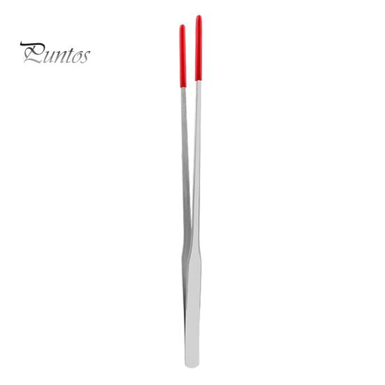 Fütterungszange für Reptilien aus Edelstahl mit Gummispitze, gerade/gebogene lange Pinzette für Aquarien, Bartagamen, Tankschlangen, Gehege, Terrarien