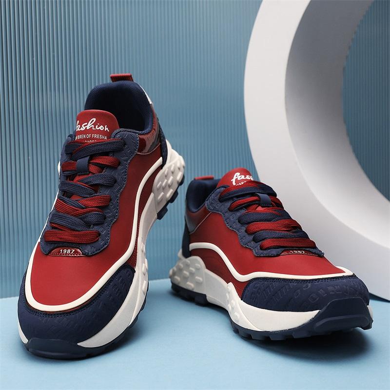 Four Seasons Hot Selling Fashion Casual Walking Shoes Non-slipWear Resistant Thick Soled Sneakers for Men Versatile Tennis Shoes