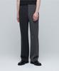 Half & Half Wide Hidden Banding Slacks [Medium Gray]
