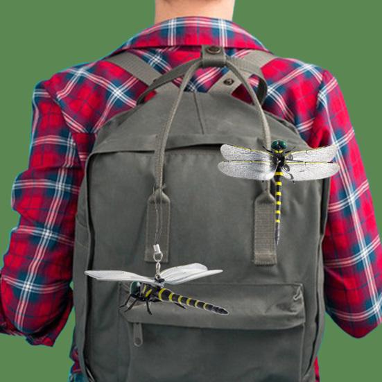 1/2/3/4/5 sad Umělá dekorace vážky Přenosný venkovní kemping Odpuzovač komárů a much Simulovaný 3D model vážky Ozdoba Dětská vzdělávací hračka