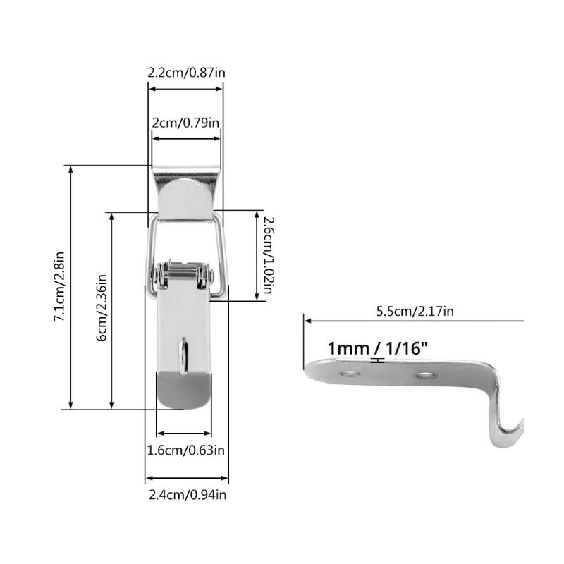 Corner Mounting Fasteners Long Service Steel Fasteners Set Easy To Use Snap Lock Convenient Fastening Solution 8/12pcs