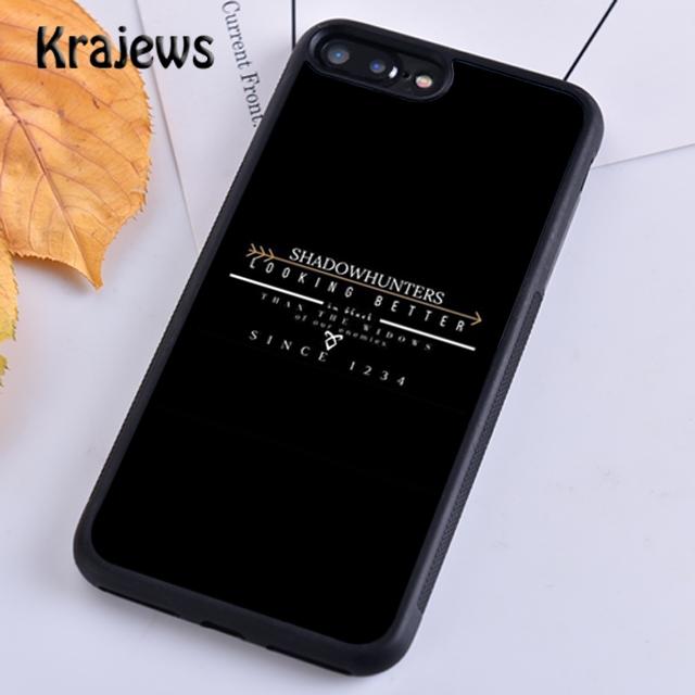 Krajews TV Series Shadowhunters Soft Phone Case Skal för iPhone 14 5 SE 6s 7 8 plus XR XS 11 12 13 pro max Samsung S21 S22ultra