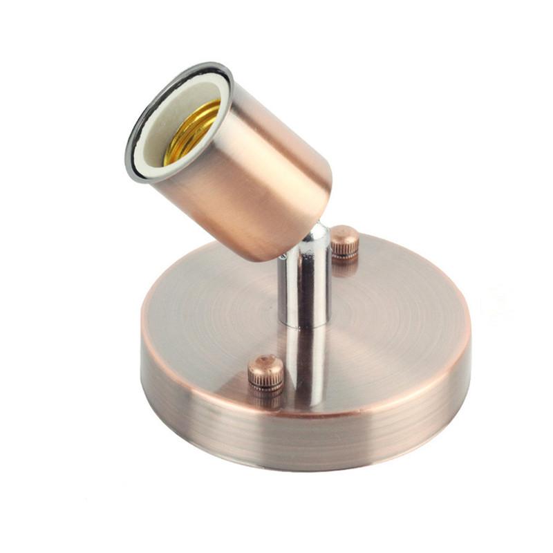 E27 Light Socket Antique Metal Lamp 1pcs Black White Silver Bronze Lamp Base Socket Holder for E27 Edison Incandescent Lamp