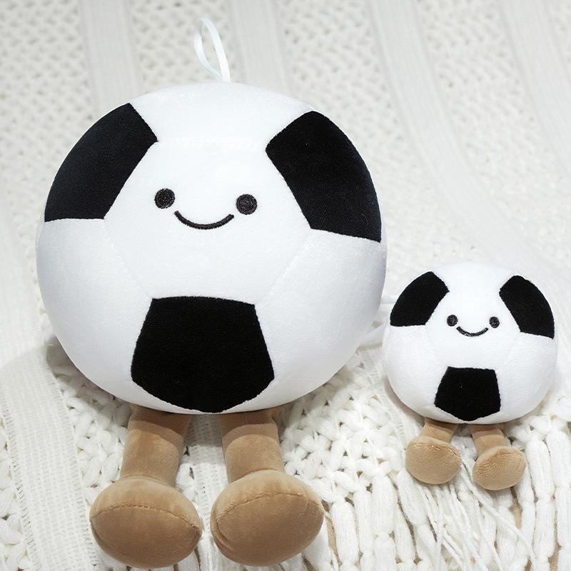 Cute Cute Expression Football Doll Plush Toy Football Doll Girls Bag Keychain Pendant Rag Doll