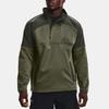 Under Armour RUSH Sweatshirts Men's Army Green Stand Collar Moderate Regular 1366122-390