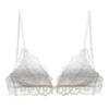 French Thin U-shaped Big Halter Invisible Bra Beautiful Back Cross Belt Front Buckle Underwear Big Chest Small Bra Bra