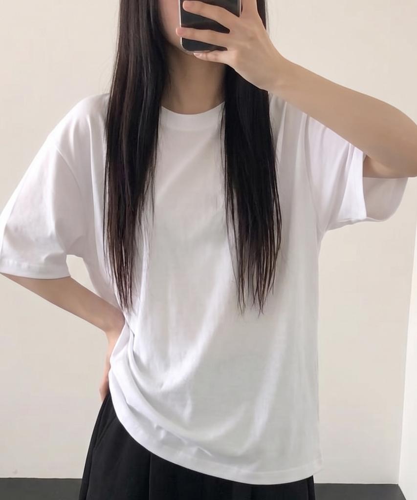 FUZZY SCAN Basic Oversized Short Sleeve Tee