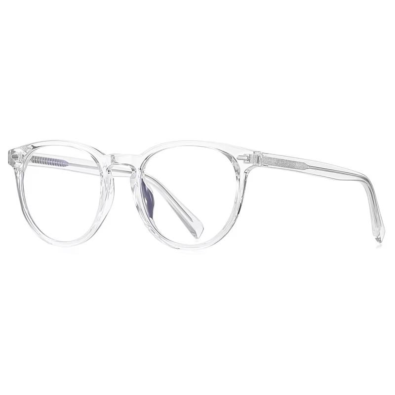 Anti Blue Rays Photochromic Round Prescription Glasses For Shortsighted Hyperopia Progressive Eyeglasses With Diopter