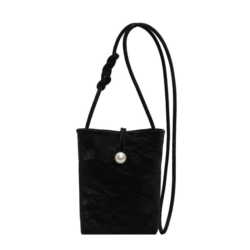 

Новая китайская сумка 2024 года, новая иностранная сумка-мессенджер, модная и легкая сумка для мобильного телефона, антикварная сумка для аксессуаров Hanfu чёрный